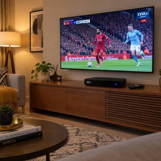DStv decoder connected to a television